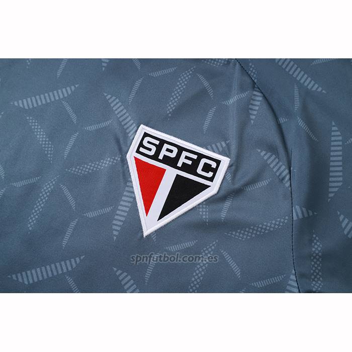 Chandal del Sao Paulo Manga Corta 2025-2026 Azul Gris - Pantalon Corto